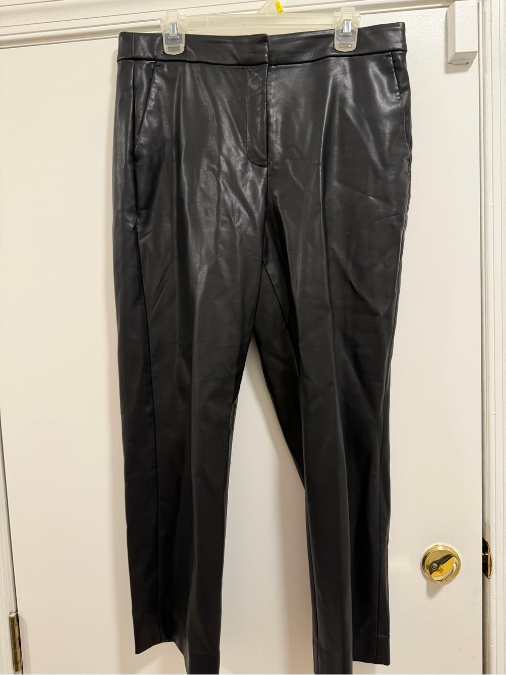 J. Crew Black Faux Leather Dress Pants